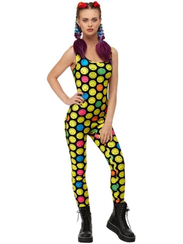 Smiley catsuit geel zwart main product photo