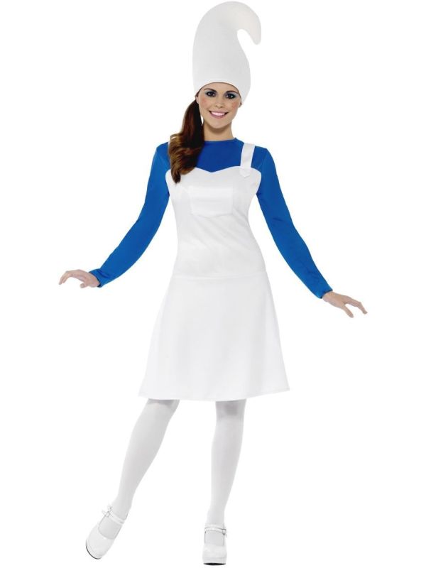 Smurf outfit dames wit main product photo