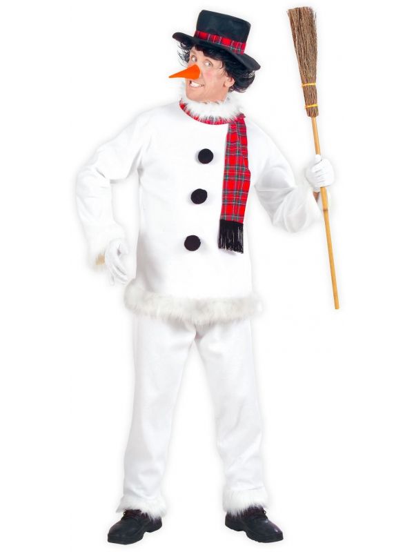 Sneeuwpop kostuum heren