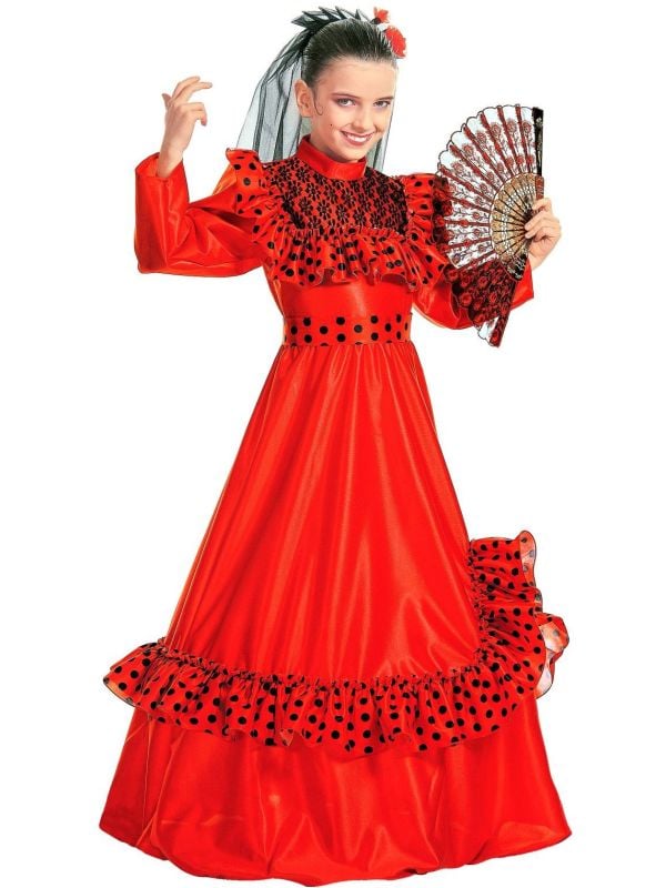 Spaanse flamenco jurk kind