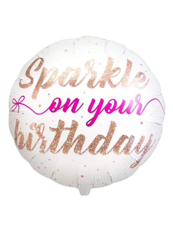 Sparkle Birthday folieballon