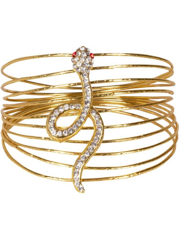 Sparkling snake gouden armband