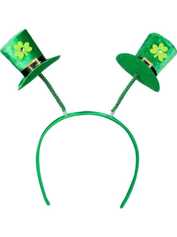 St. Patricksday haarband met hoedjes main product photo