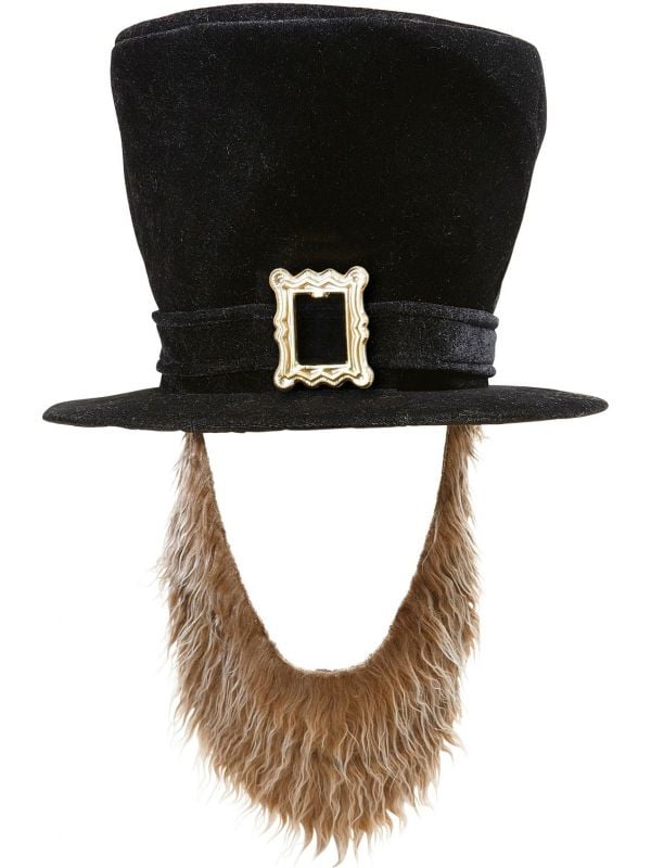 St. Patricksday hoed met bruine baard