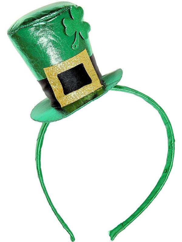 St. Patricksday hoofdband met mini hoedje main product photo