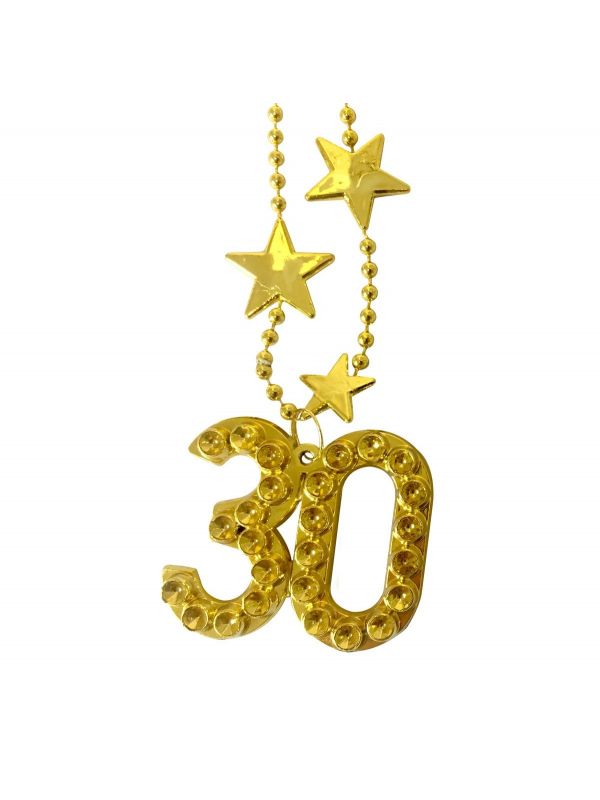 Stars verjaardag 30 jaar ketting goud
