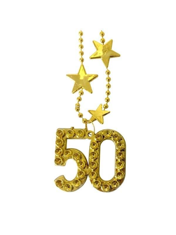 Stars verjaardag 50 jaar ketting goud