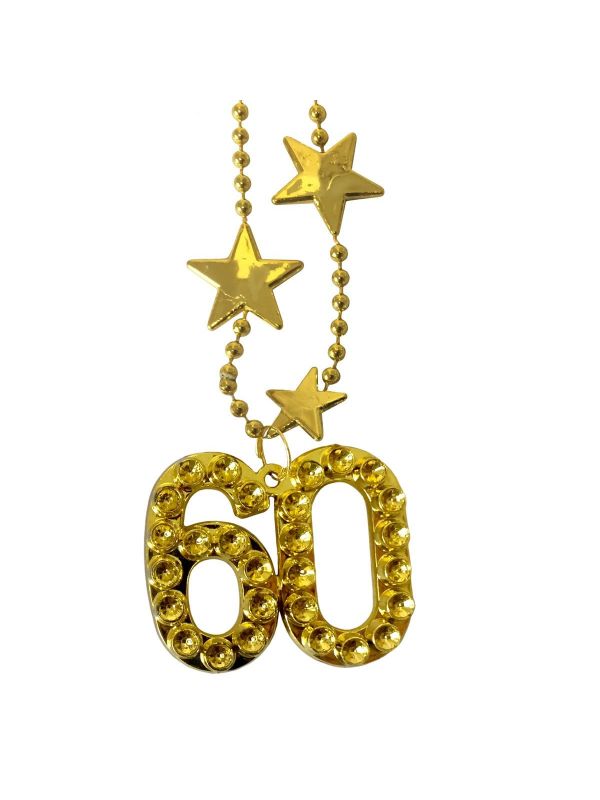 Stars verjaardag 60 jaar ketting goud