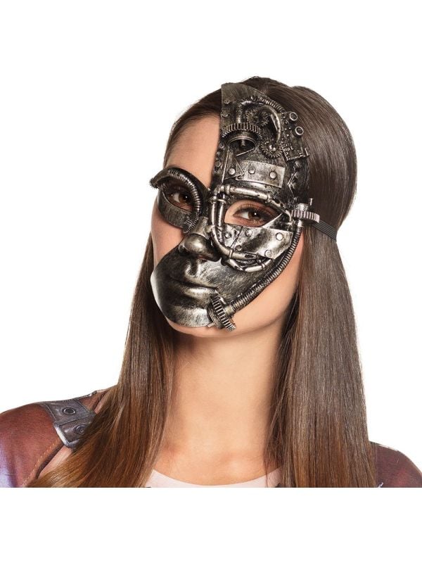 Steampunk halfmasker luxe