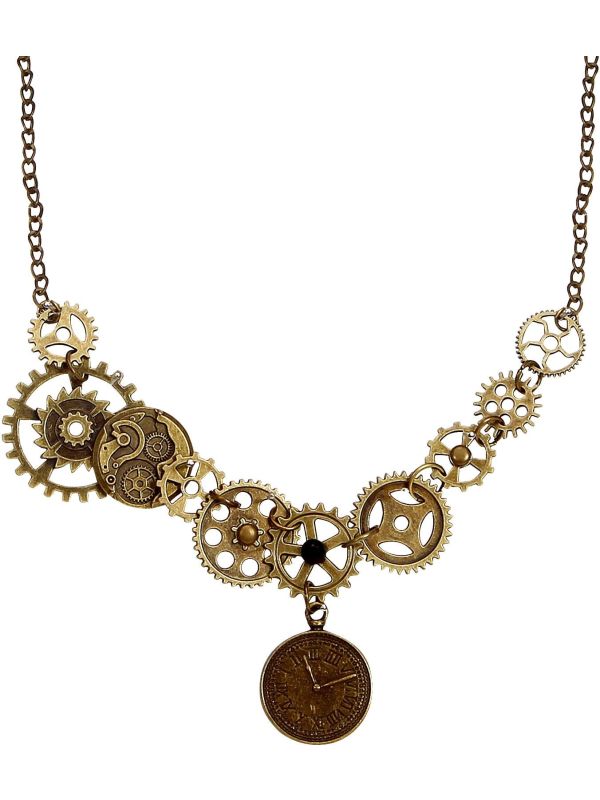 Steampunk ketting tandwielen main product photo