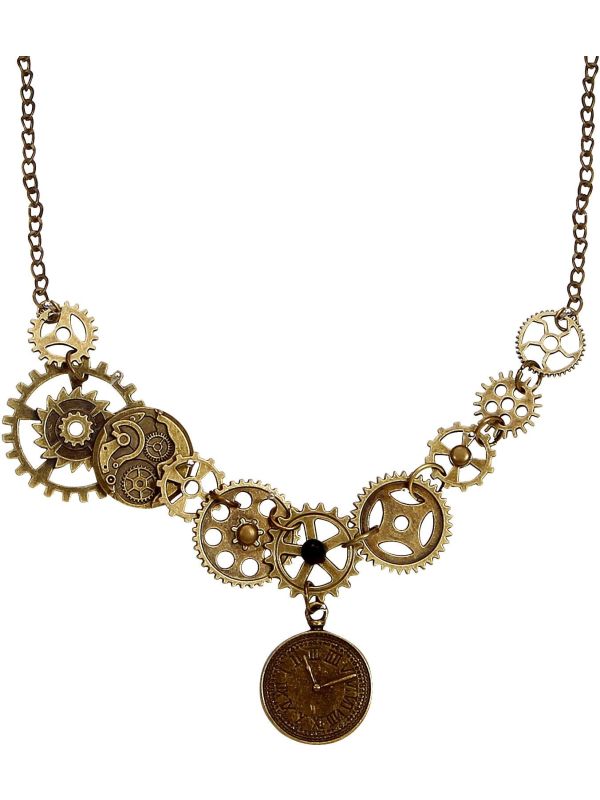 Steampunk ketting tandwielen