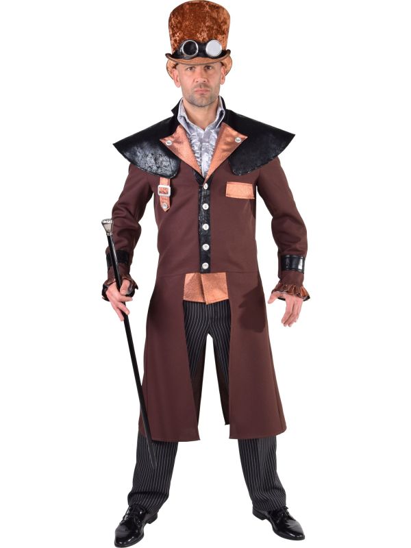 Steampunk kostuum mannen brons main product photo