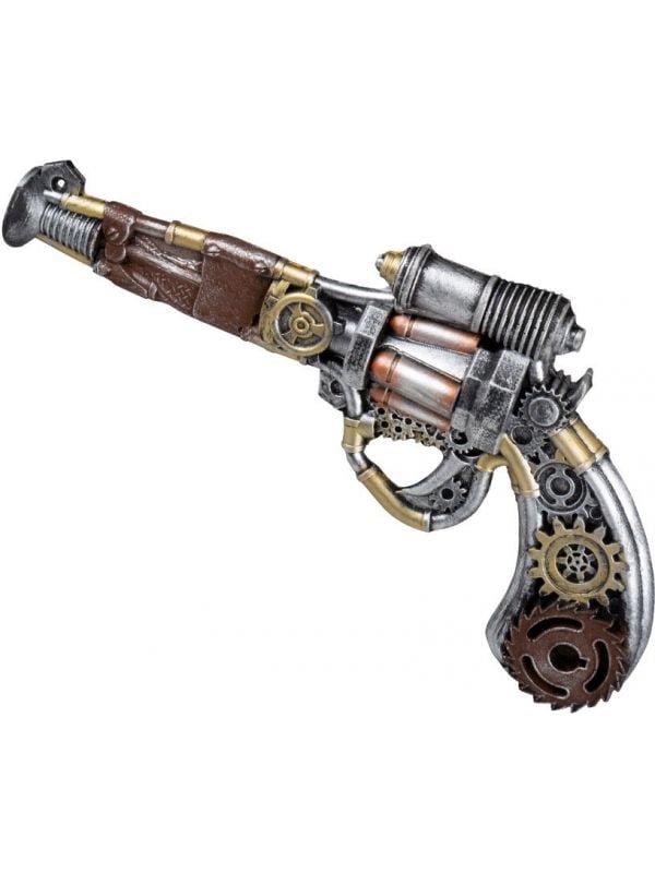 Steampunk pistool met tandwielen