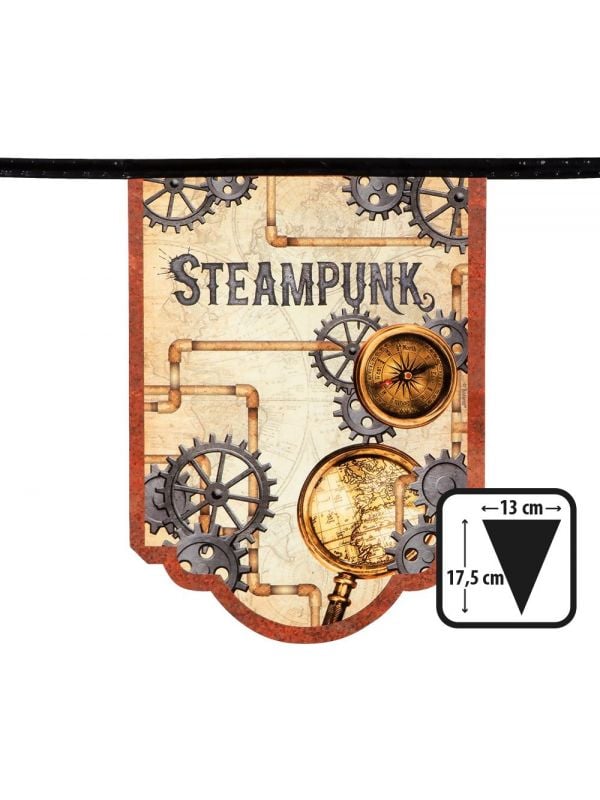 Steampunk thema vlaggenlijn
