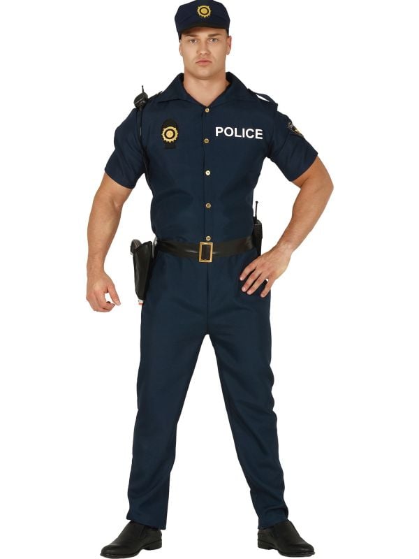 Stoer heren politie uniform