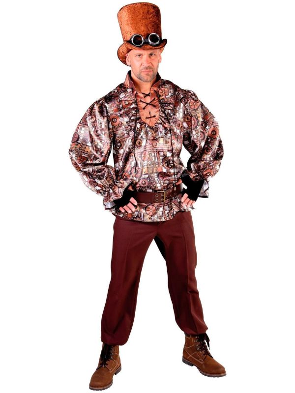 Stoere steampunk blouse heren main product photo