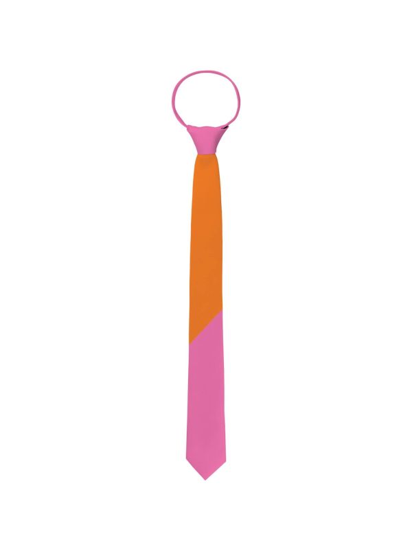 Stropdas Oranje Roze main product photo