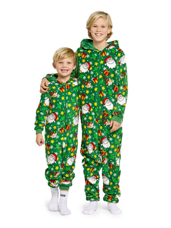 Suitmeister Kids' Onesie Santa Elves Groen