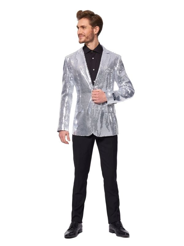 Suitmeister Sequins blazer zilver