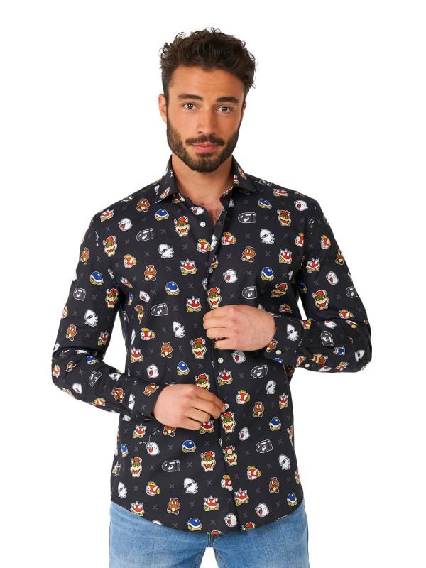 Super Mario Bad Guys shirt Heren Opposuits