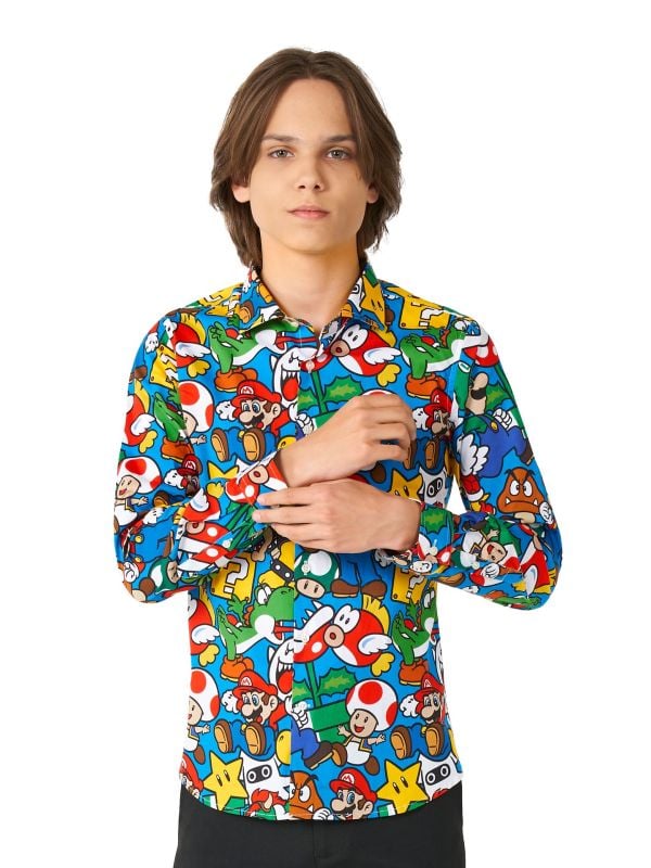 Super Mario shirt Tiener Jongens Opposuits