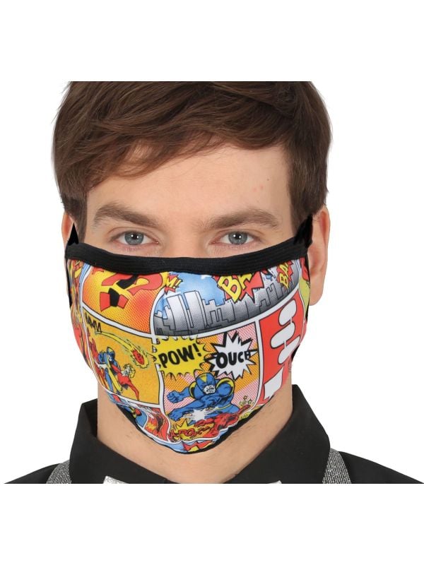 Superheld comic mondmasker