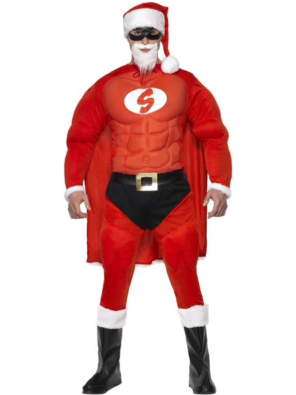 Superman kerstman kostuum main product photo