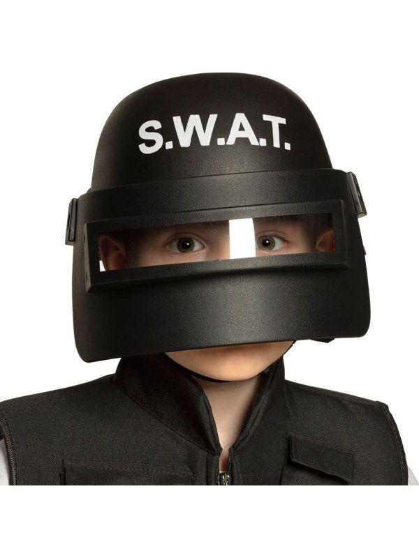 SWAT helm met gezichtbescherming kind