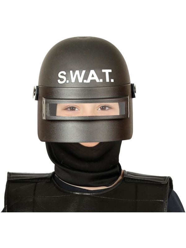 SWAT helm met oogmasker kind