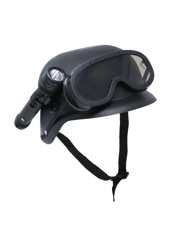 Plaats horizon omringen SWAT helm met zaklamp | Feestkleding.nl