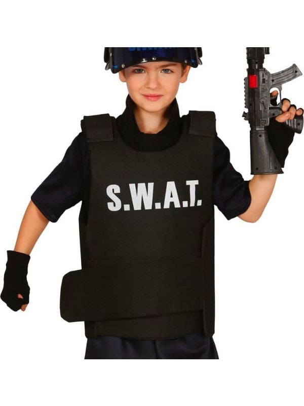 SWAT vest jongens zwart