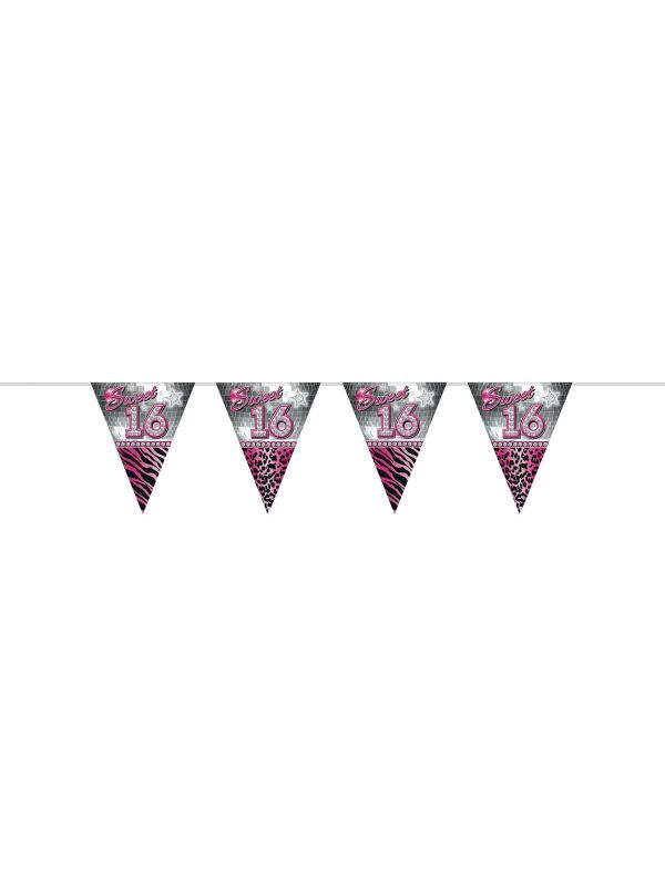 Sweet 16 verjaardag slinger 10 meter main product photo
