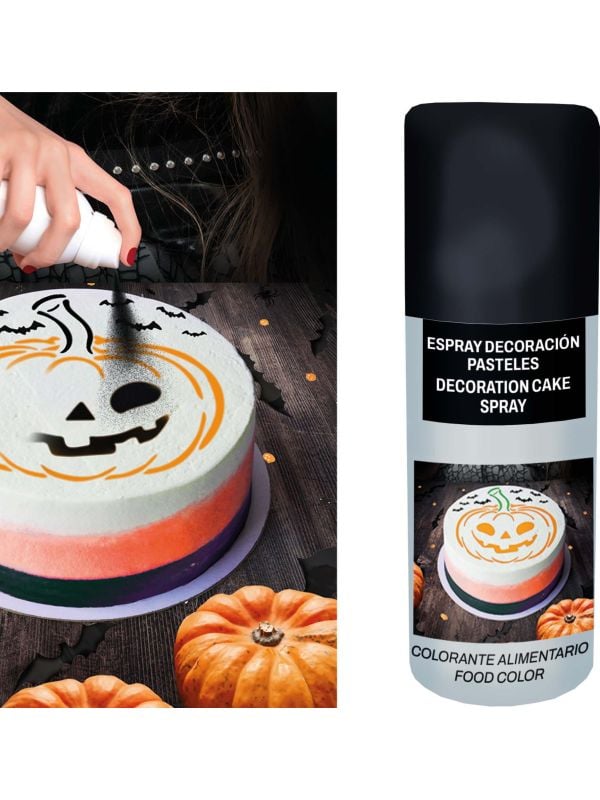 Taart decoratiespray zwart 100 ml