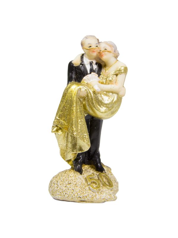 Taartdecoratie bruiloft goud 50 jaar main product photo