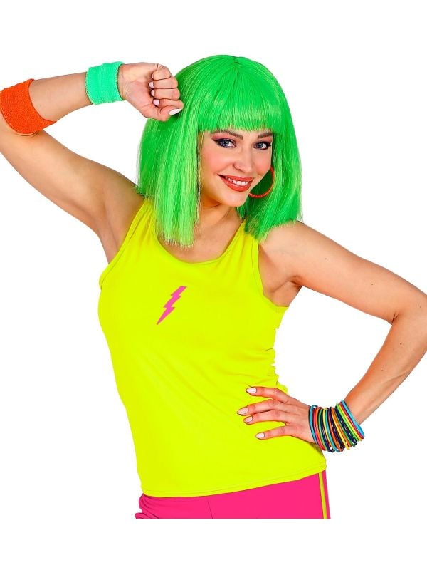 Tanktop geel neon