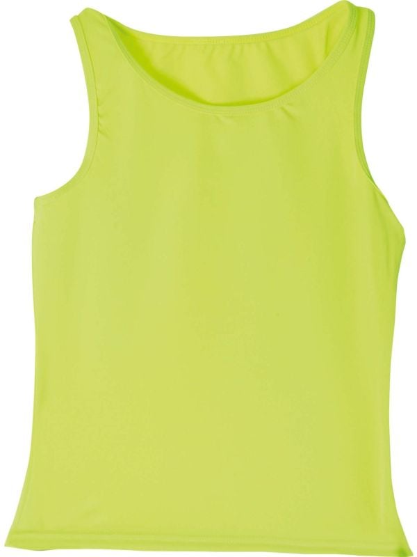 Tanktop neon groen dames