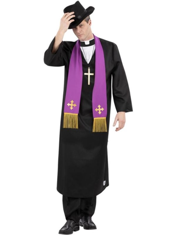 The Exorcist, Father Merrin Priest Kostuum Mannen Zwart main product photo
