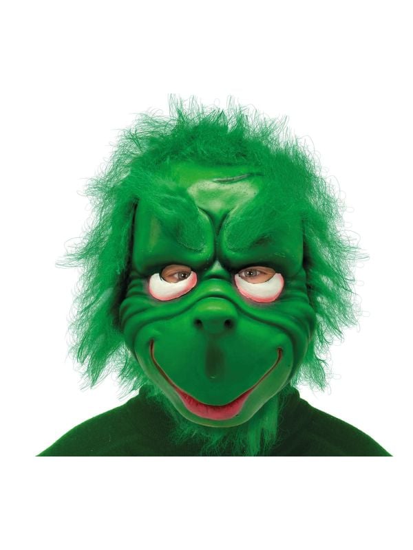 The Grinch masker met haar latex halloween main product photo