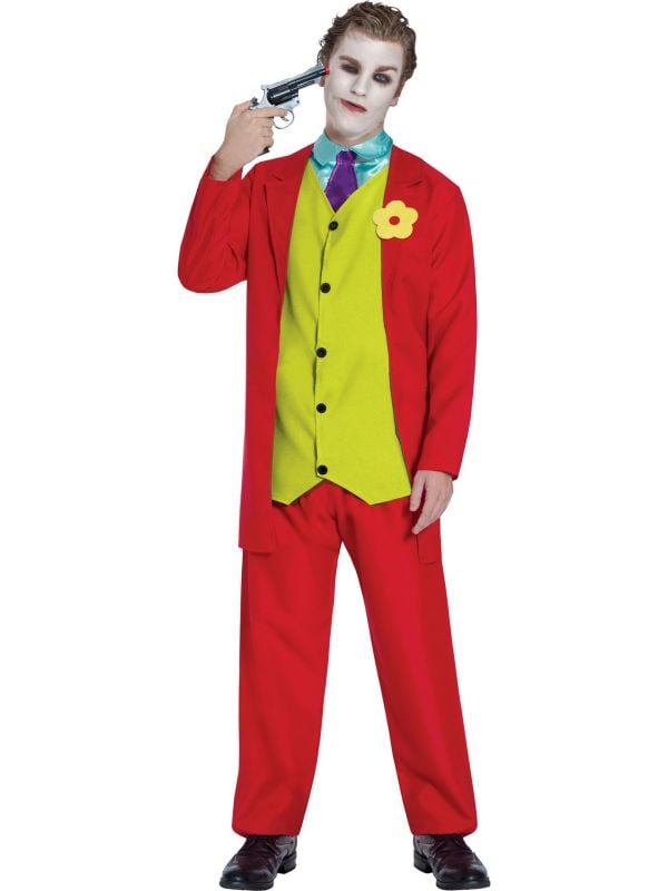 The Joker outfit heren rood