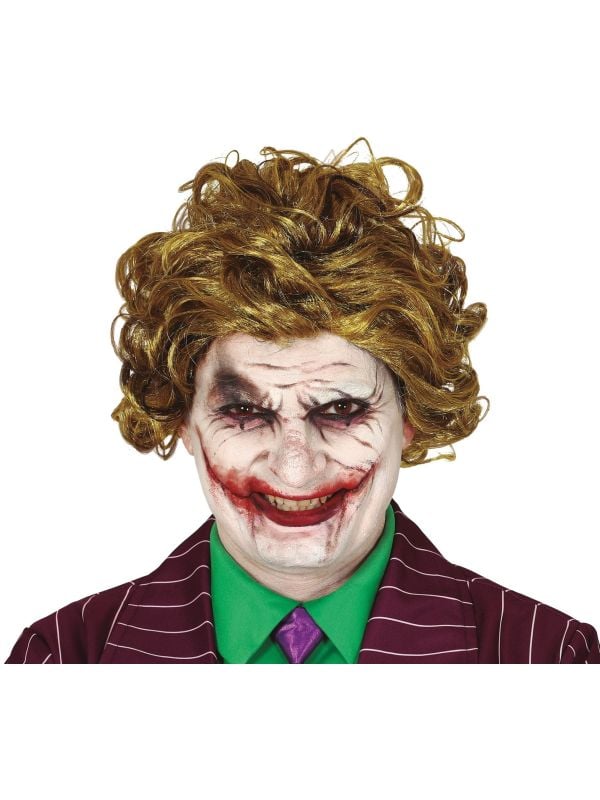 The Joker pruik goud