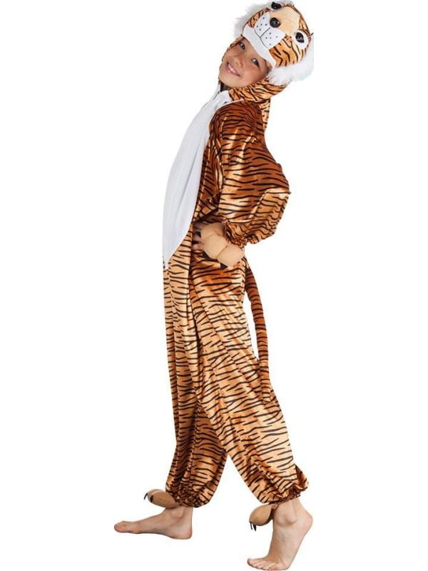 Tijger onesie kind pluche