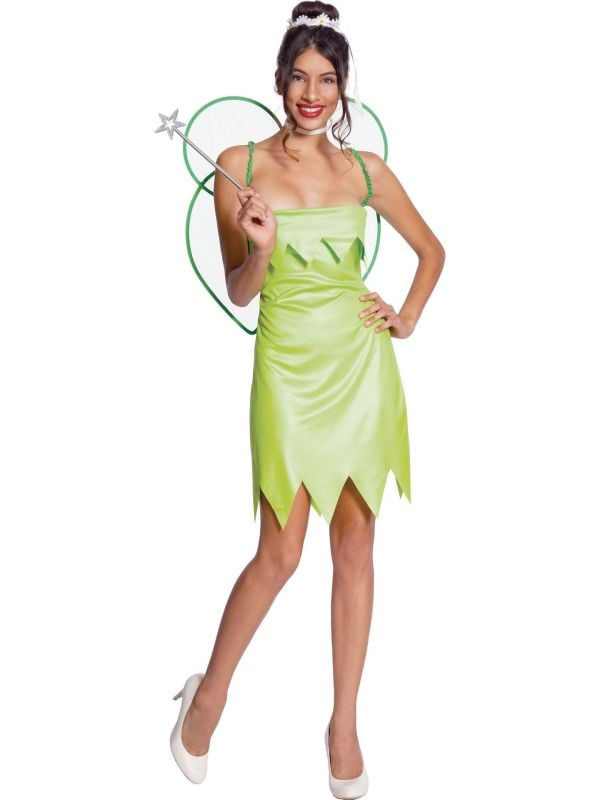 Schots naar voren gebracht Drink water Tinkerbell jurk dames | Feestkleding.nl