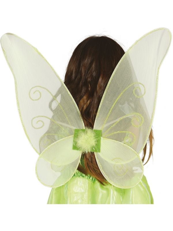 Tinkerbell vleugels glitters groen