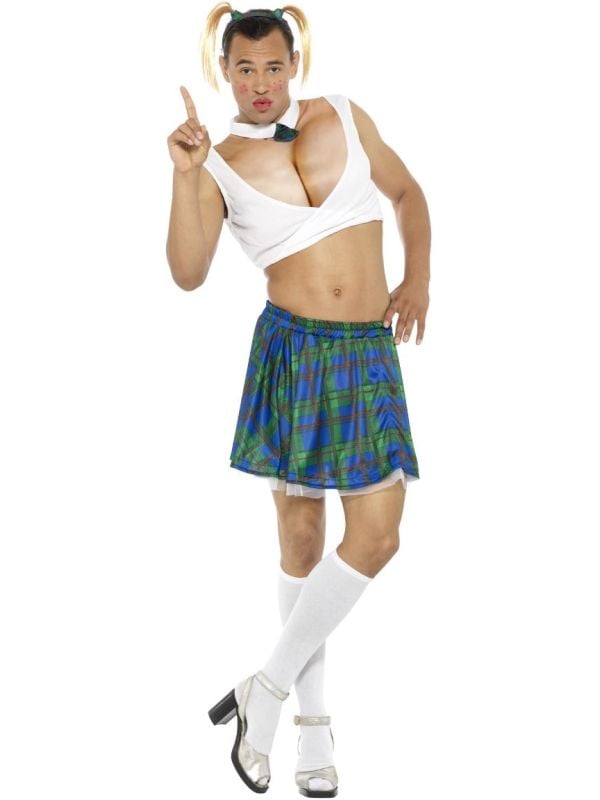 Travestieten school meisje mannen kostuum main product photo