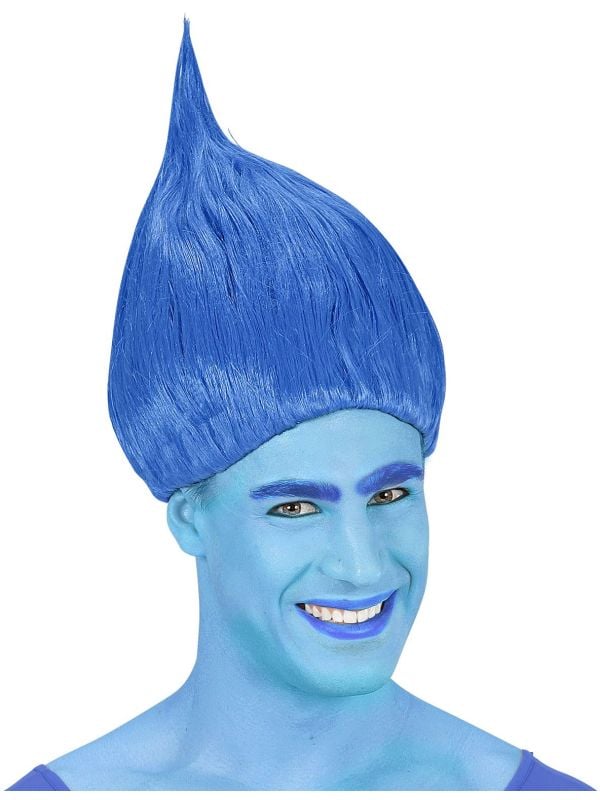 Troll Doll pruik blauw