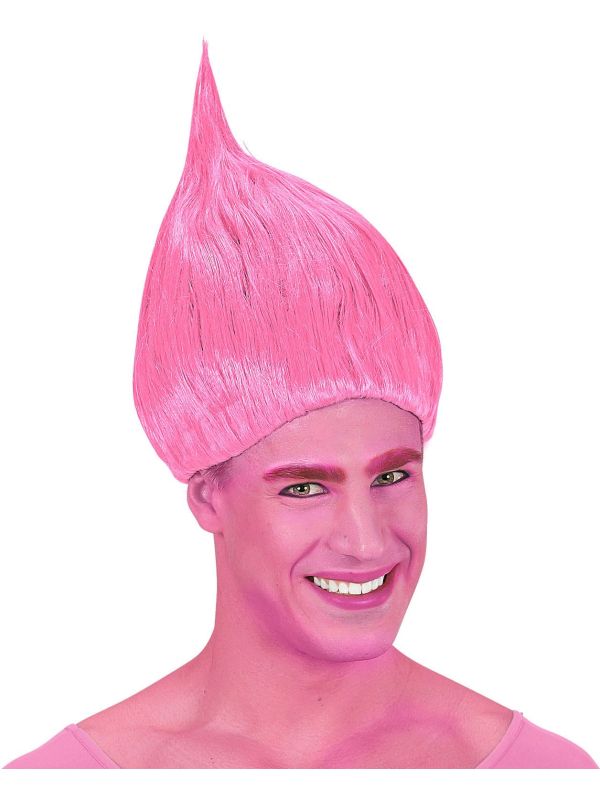 Troll Doll pruik roze