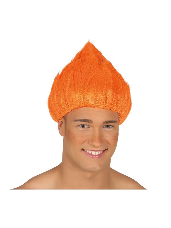 Trolls oranje pruik main product photo