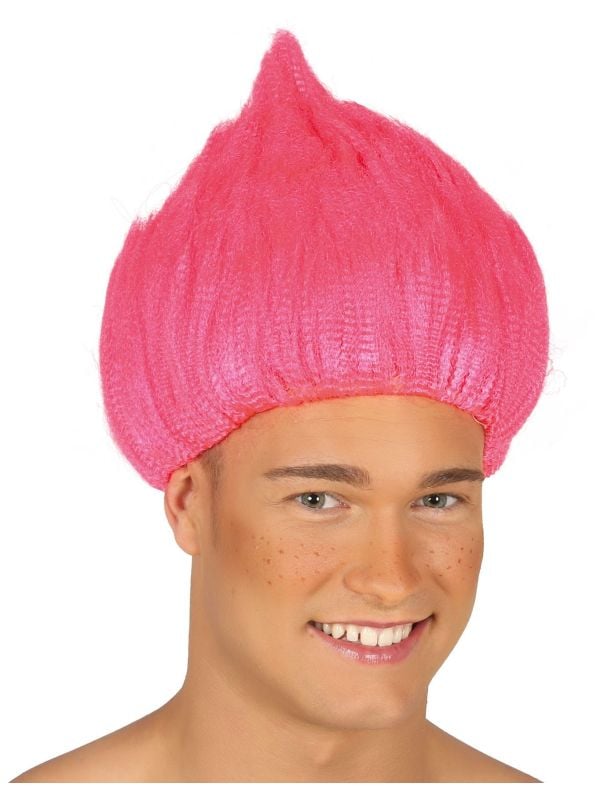Trolls roze pruik main product photo