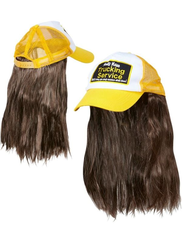 Truckerspet met pruik main product photo