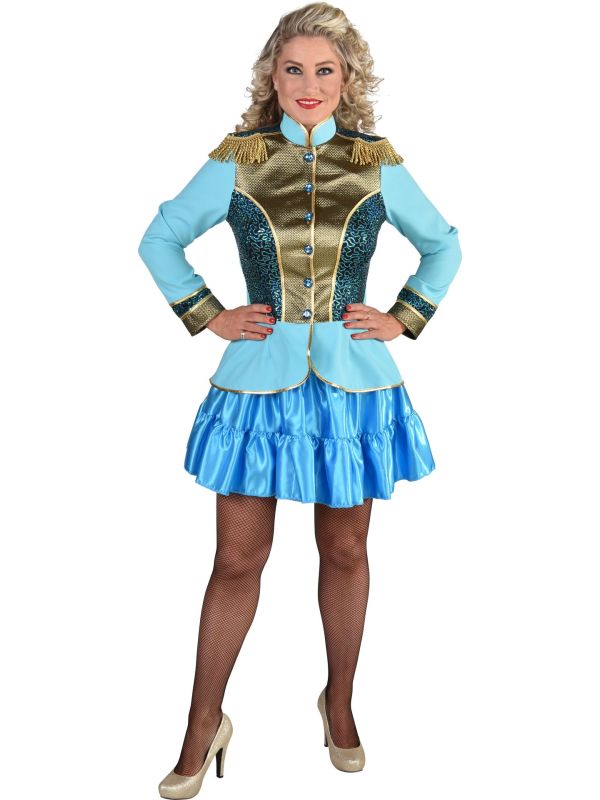 Turqoise jasje carnaval vrouwen main product photo